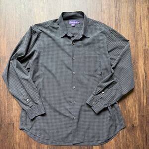 Ralph Lauren Purple Label Plaid Button-Down Shirt Men’s XXL